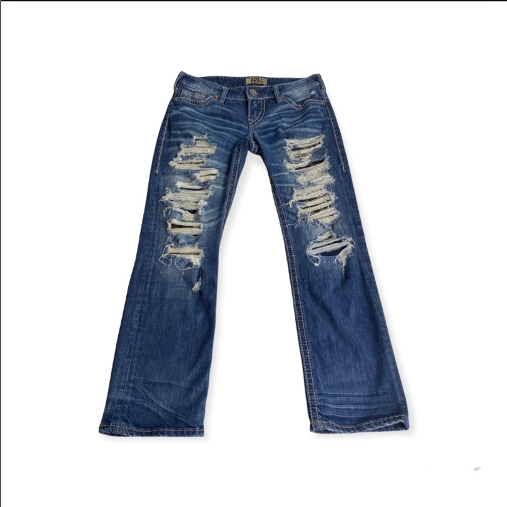 1921 WESTERN GLOVE WORKS CROP JEANS - Picture 2 of 16